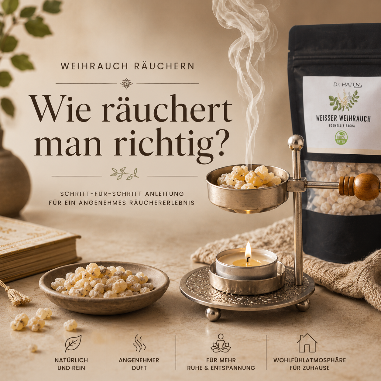 Wie räuchert man Weihrauch richtig? – Eine Schritt-für-Schritt-Anleitung
