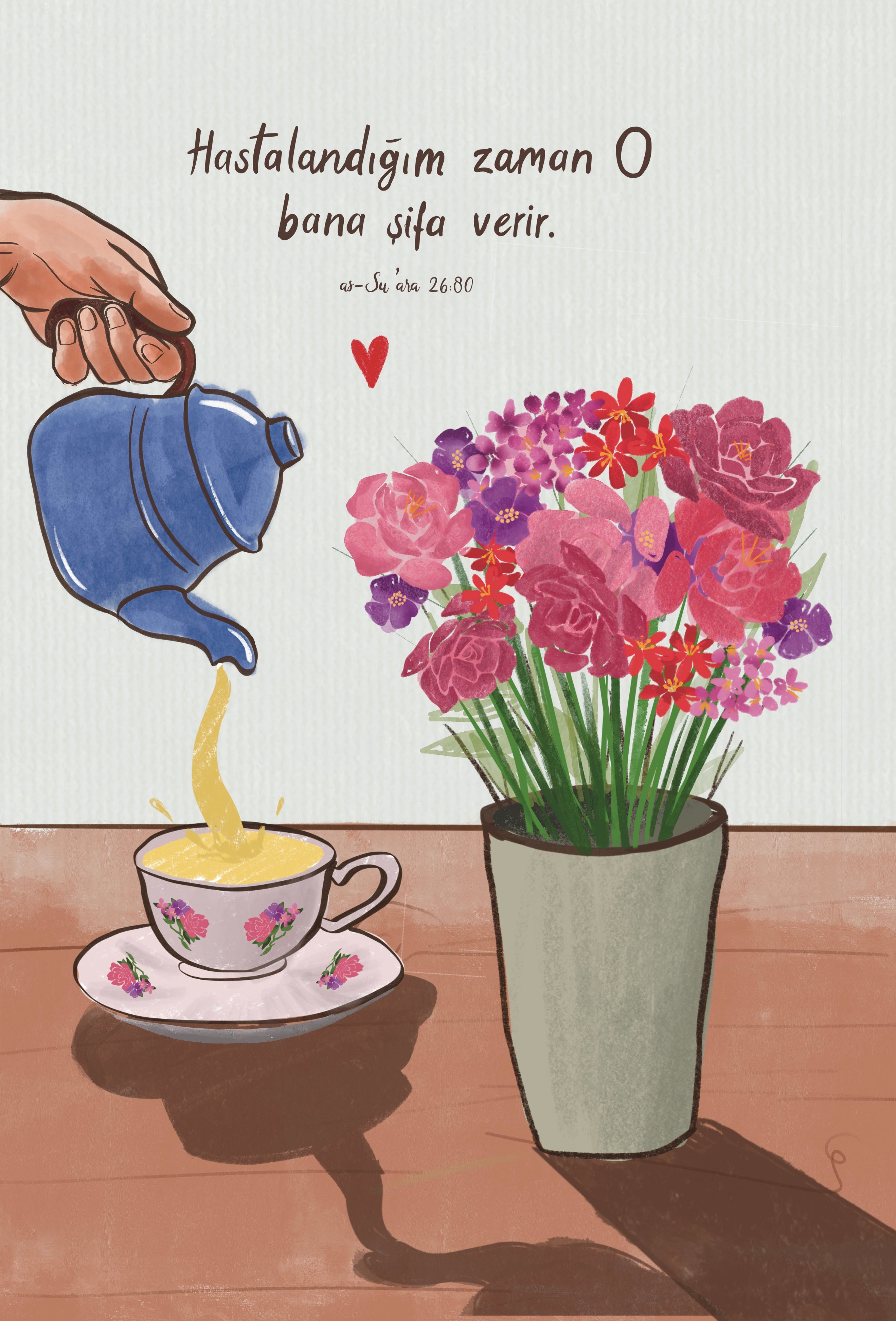 Geçmiş olsun kartı - "Şafi"