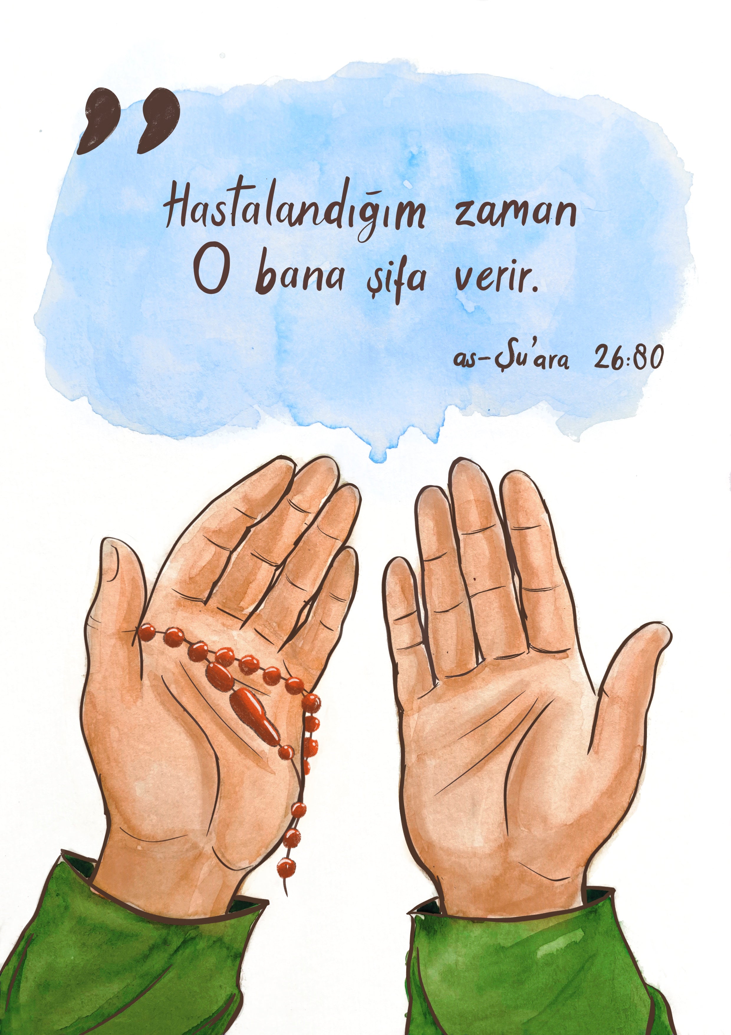 Geçmiş olsun kartı “Rahim”