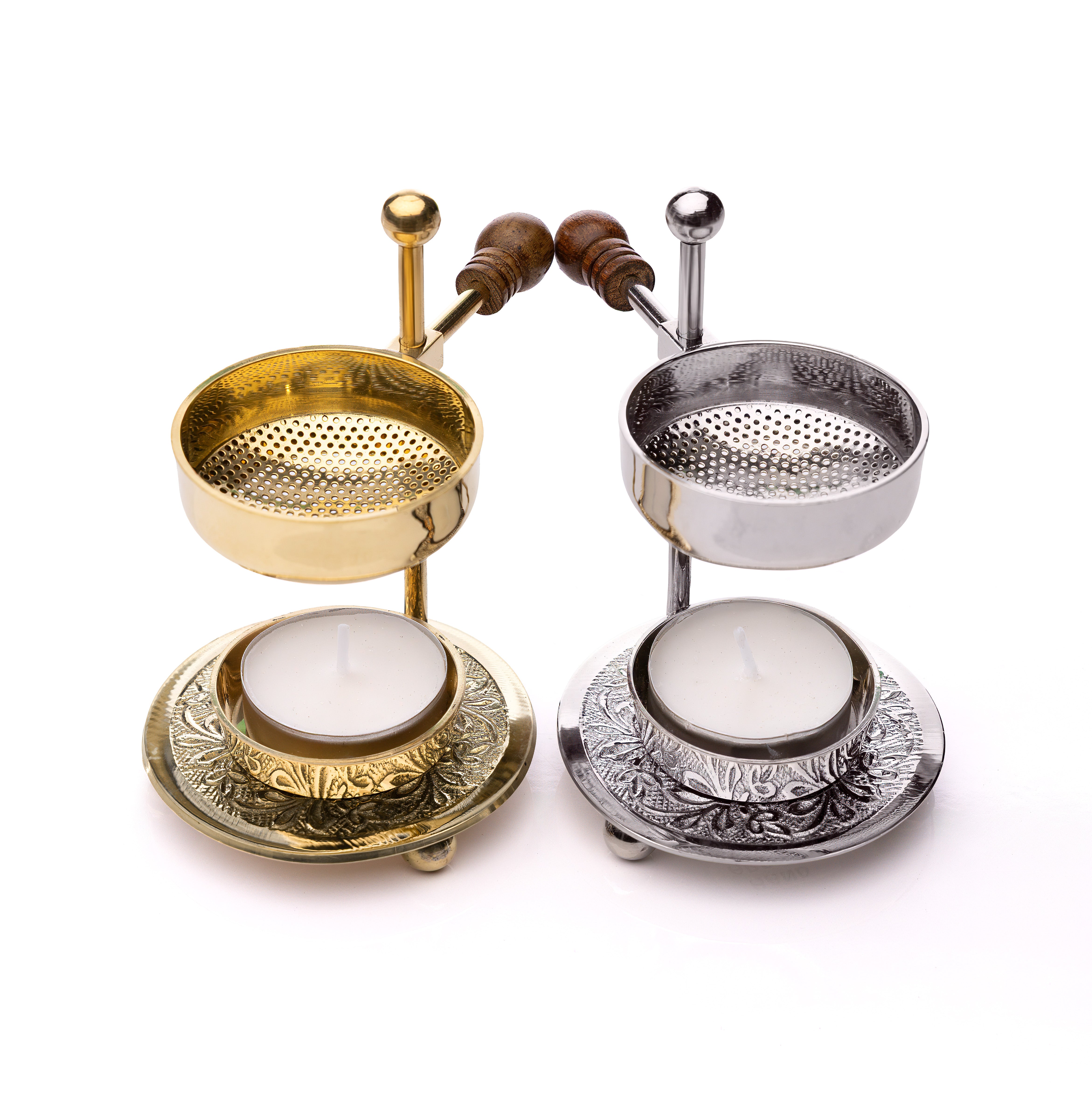 goldener Weihrauchbrenner - handgefertigt