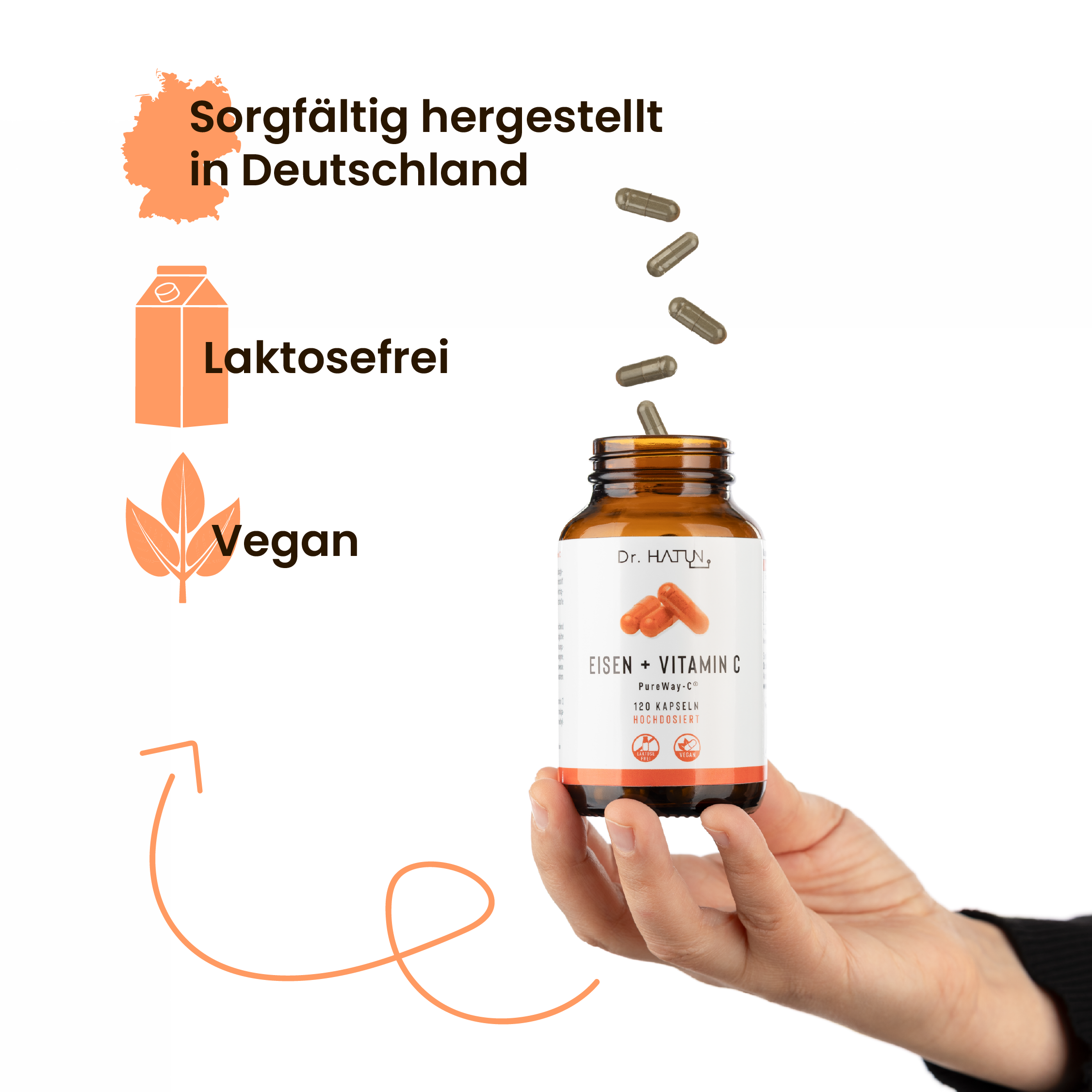 Eisen + Vitamin C (PureWay-C®) Kapseln