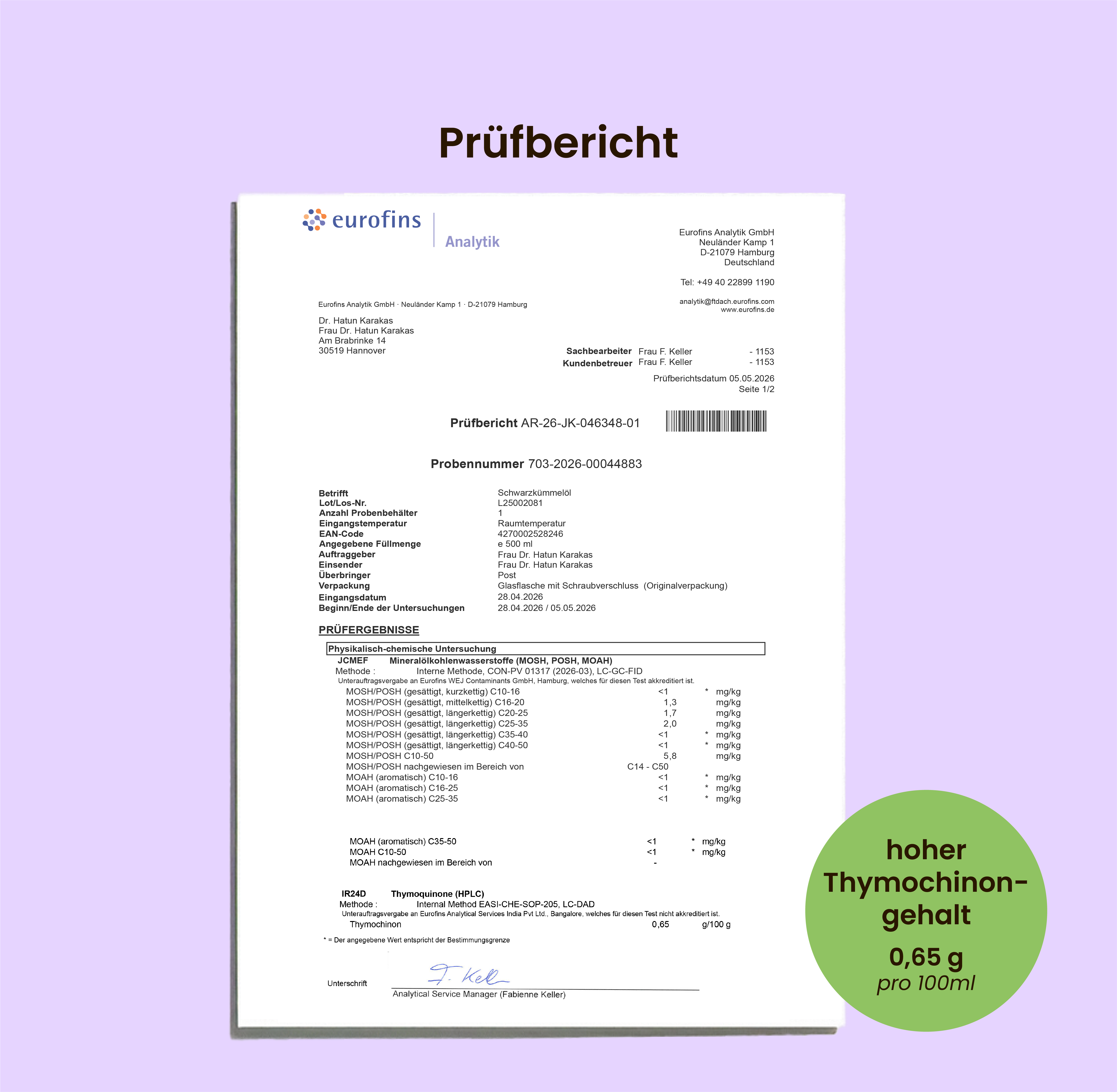 Bio Schwarzkümmelöl ungefiltert
