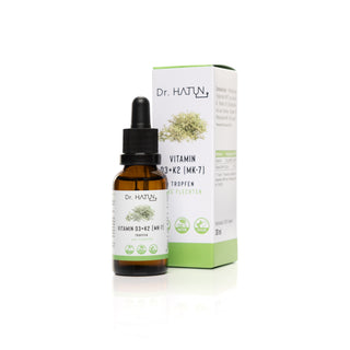 Vitamin D3 + K2 Tropfen vegan und halal, aus Flechten mit K2VITAL®