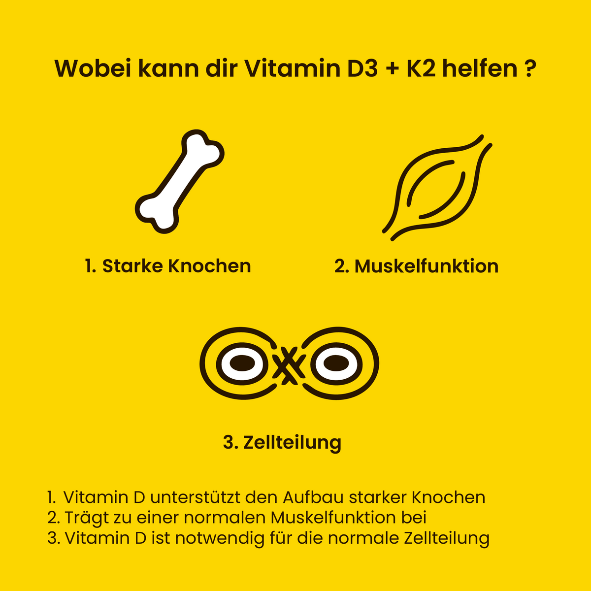 Vitamin D3 + K2 Tropfen Kids aus Flechten mit K2VITAL®, vegan