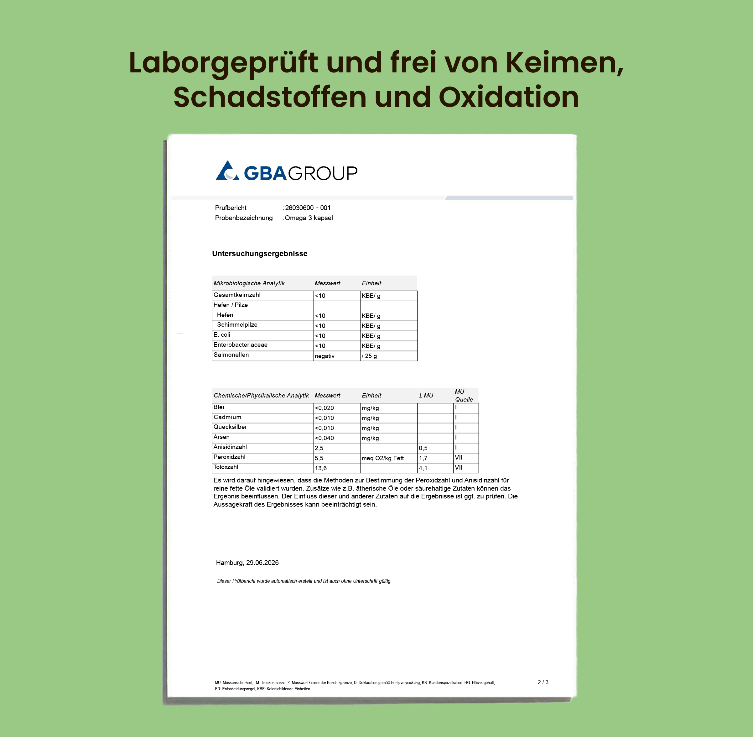 Omega-3 Kapseln (life's®OMEGA), vegan aus Algenöl mit EPA und DHA