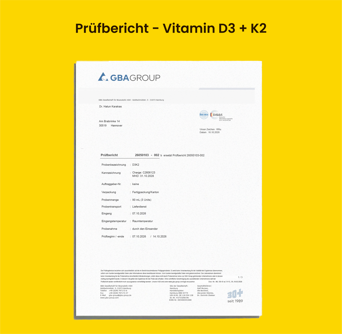 Vitamin D3 + K2 Tropfen Kids aus Flechten mit K2VITAL®, vegan