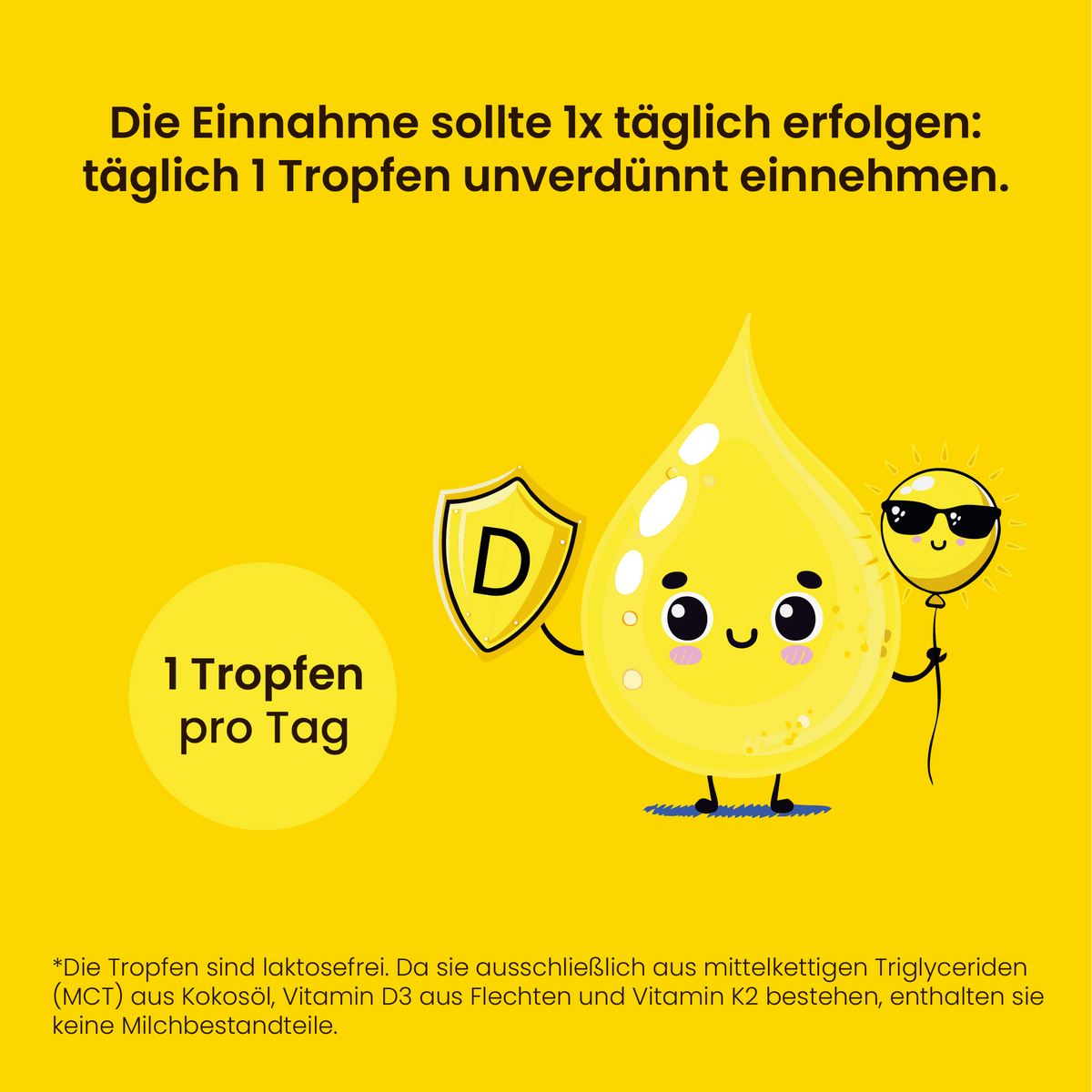 Vitamin D3 + K2 Tropfen Kids aus Flechten mit K2VITAL®, vegan