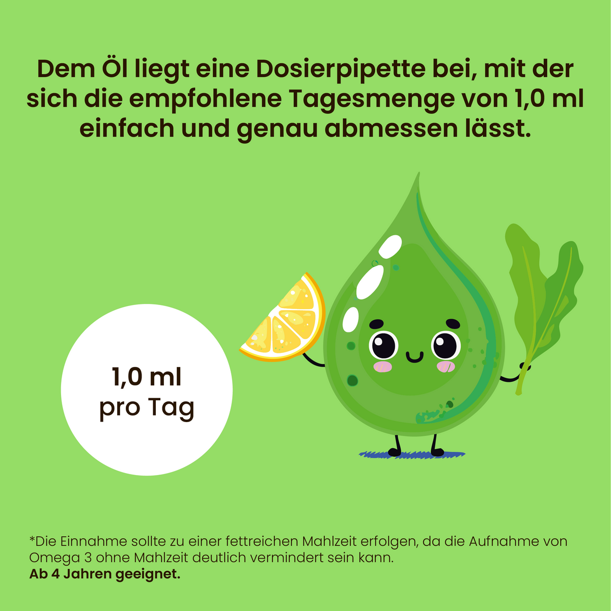 Omega-3 Öl Kids (life's®OMEGA), vegan aus Algenöl mit EPA und DHA